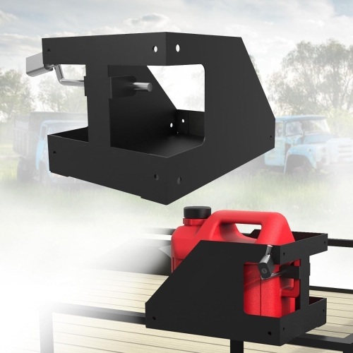 5 Gallon Fuel Gas Can Rack/Holder with Mount Locking Fit for Enclosed or Open Trailers/UTV/Tractors/Trucks 1pack - Lot 3443