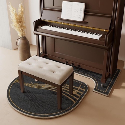 Piano Carpet for Upright Pianos, Noise Reduction Rugs Soundproof Mat Heat Insulation Moisture-Proof Non-Slip Floor Mat, for Upright Pianos (Color : D) - Lot 2046