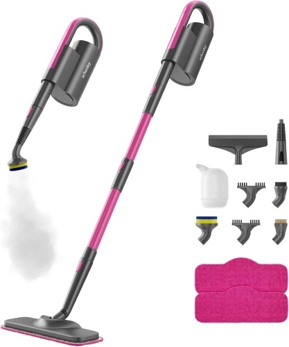 Schenley 7-in-1 Steam Mop Dual-Rod Design - Lot 3185
