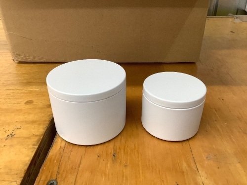 Box of Small Containers 2 Sizes 48pcs - Lot 3191
