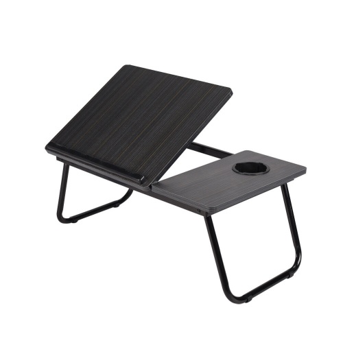 Laptop Table Folding Lap Desk Stand Adjustable Notebook Bed Tray with Cup Holder - Lot 3442