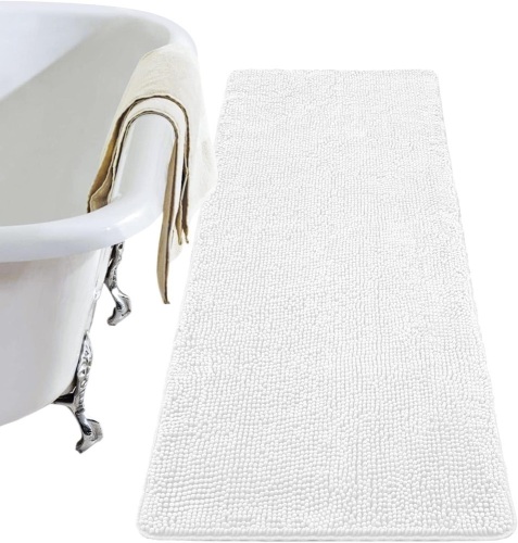 LOCHAS Luxury Bathroom Rug Shaggy Bath Mat 24 x 60 Inch - Lot 3203