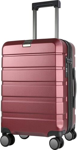 KROSER Hardside Expandable Carry On Luggage with Spinner Wheels & Built-in TSA Lock, Durable Suitcase Rolling Luggage with USB Port - Lot 3413