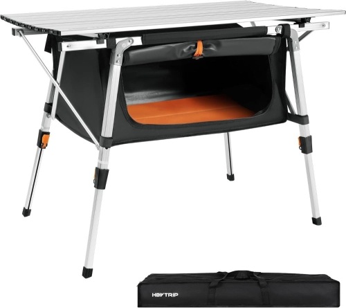 HEYTRIP Folding Camping Table with Storage Bag - Lot 3356