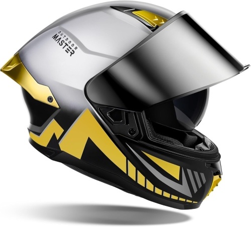 OutdoorMaster Full Face Dual Visor Adult Motorcycle Helmet - Lot 3415