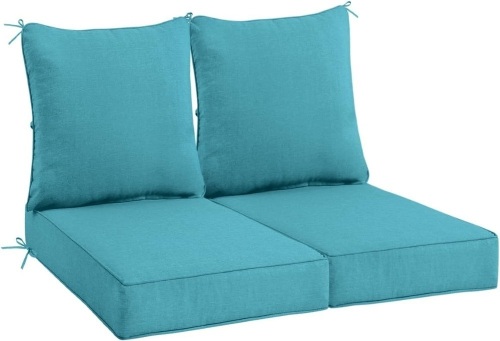 Sundale Outdoor Olefin Deep Seat Cushion Set of 2, - Lot 3419