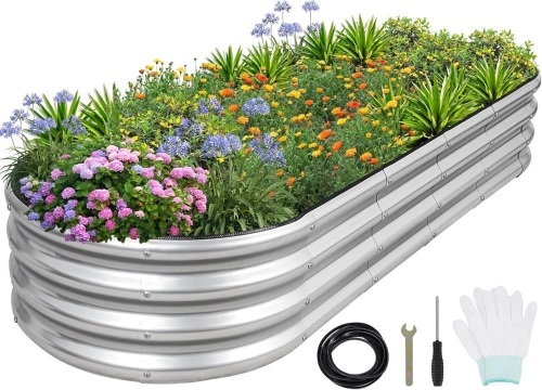 Galvanized Raised Garden Bed- Planter - Lot 3421