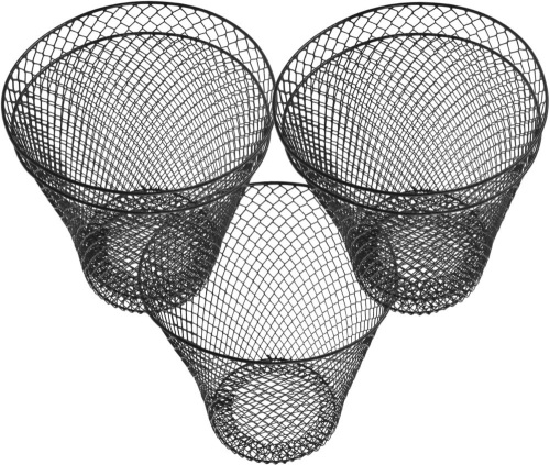 Sturdy Plant Protective Cage Iron Mesh Cover for Easy Assembly Multi-use Flowerpot Protector - Lot 3536