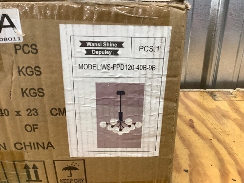 Modern sputnik chandelier - 9light - Lot 3541