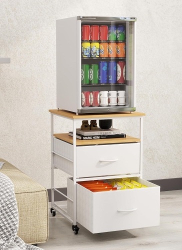 Baoz Mini Fridge Stand with 3 Storage - Lot 3543