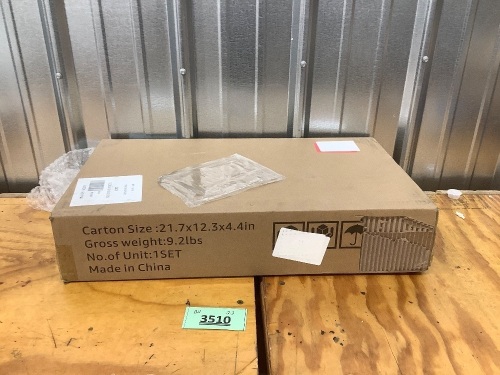 Mini-3-Tier Shelf (with 1PC PP Plate) 11.8" D x 21.7" W x 28.6" H - Lot 3510