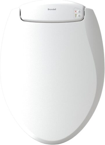 Brondell L60-EW LumaWarm Heated Toilet Seat with Night Light Three Temperature Settings - Lot 3719