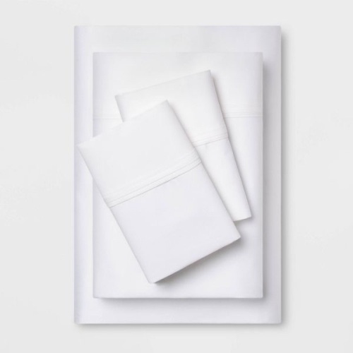 Solid Preformance 400 Thread Count Sheet Set Threshold - Lot 139