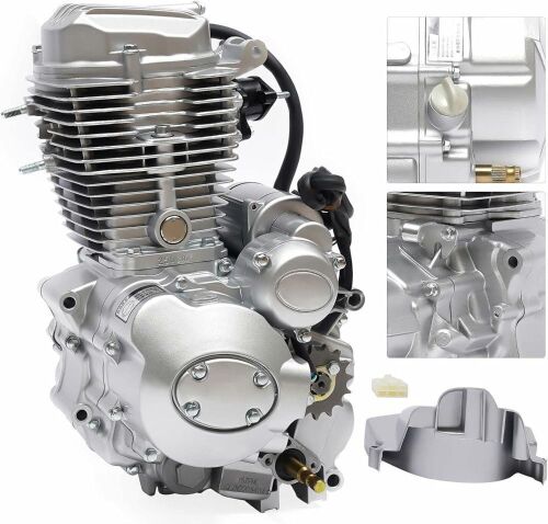  TBVECHI Engine Set 200cc 250cc CG250 Engine Motor & 5-Speed Manual Transmission CDI Dirt Bike 4-Stroke Vertical ATV Engine Single Cylinder  - Lot 98