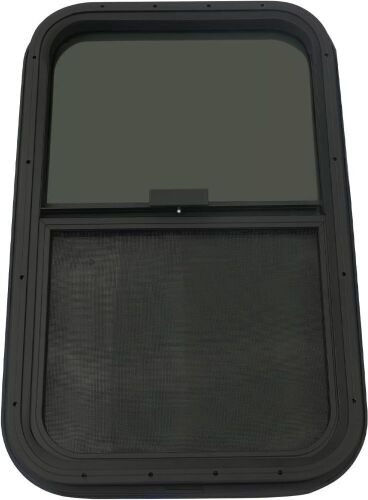 Vertical Sliding Teardrop RV Window 15" x 24"  - Lot 286