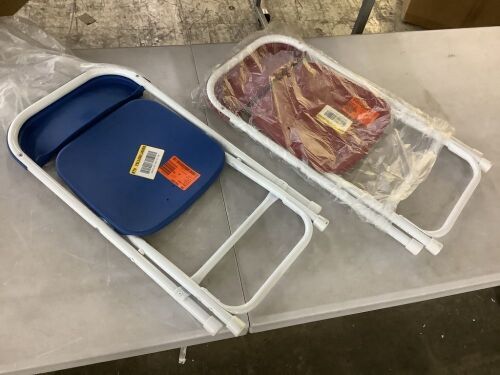 Lot of (2) Flash Furniture Kids Plastic Folding Chair - Lot 331JF