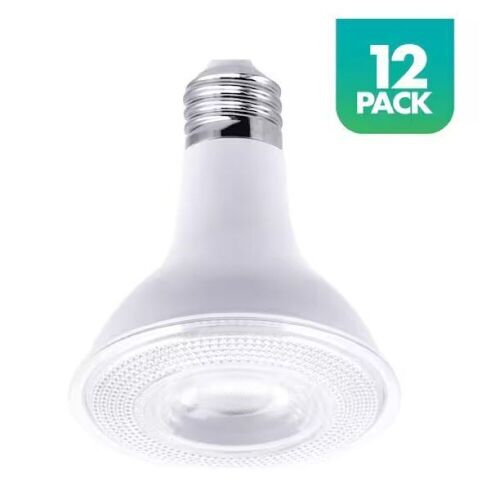Simply Conserve 75-Watt Equivalent PAR30 Dusk to Dawn LED Light Bulb in 5000K Daylight, 12-Pack - Lot 365JF