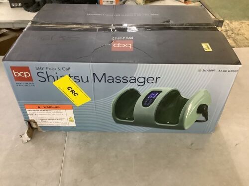 Reflexology Shiatsu Foot Massager w/ High-Intensity Rollers, Remote Control - Lot 875