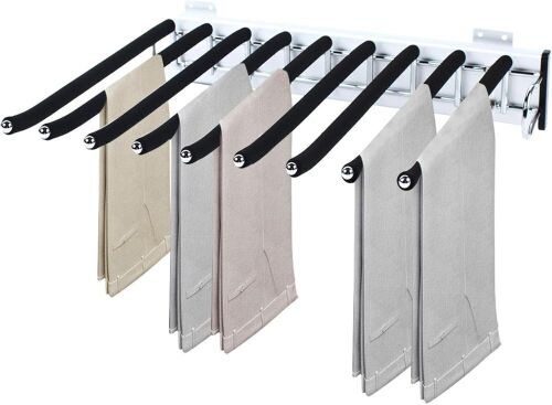 9 Arms Retractable Closet Pants Hanger 18" x 13"  - Lot 377