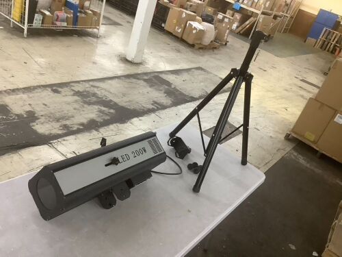Stage Spotlight with Tripod - Missing Piece to Connect to Tripod  - Lot 748