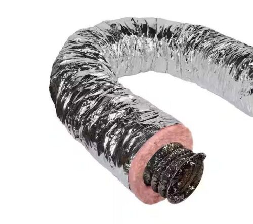 Master Flow 6 in. x 25 ft. Insulated Flexible Duct R6 Silver Jacket - Lot 722JF