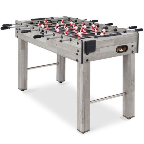 Foosball Game Table, Arcade Table Soccer w/ 2 Cup Holders, 2 Balls - 48in - Lot 726