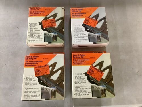 Lot of (3) Frost King 100 ft. Roof De-Icing Cable Kit Accessory & (1) Frost King 80 ft. Roof De-Icing Cable Kit Accessory - Lot 472JF