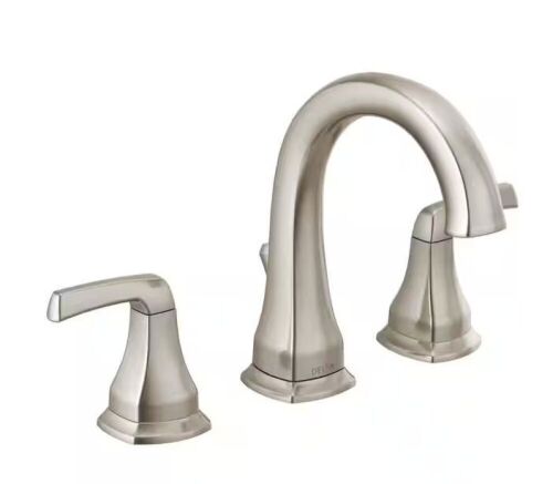 Delta Portwood 8 in. Widespread 2-Handle Bathroom Faucet in SpotShield Brushed Nickel - Lot 276JF