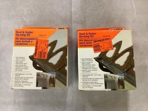 Lot of (2) Frost King Roof De-Icing Cable Kit Accessory - (1) 100' & (1) 80'  - Lot 566JF