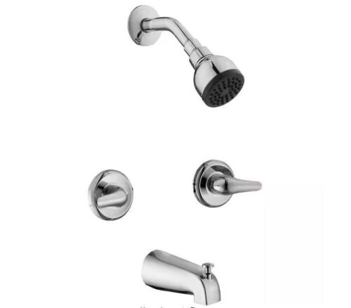 Glacier Bay Aragon Double Handle 1-Spray Tub and Shower Faucet 1.8 GPM in Chrome - Lot 576JF