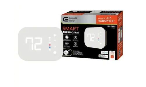 Commercial Electric Wi-Fi and Bluetooth Enabled Smart Programmable Thermostat with Schedules Powered by Hubspace - Lot 369JF
