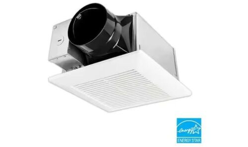 Panasonic Whisper Mighty Pick-A-Flow 70/90 CFM Ceiling/Wall Bathroom Exhaust Fan, Energy Star with 9 in. x 9 in. Grille Footprint - Lot 579JF