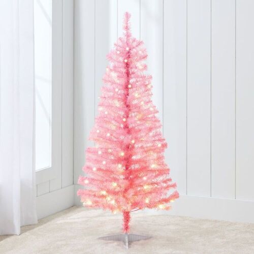 Prelit Colorful Mini Spruce Christmas Tree w/ LED Lights - 4ft - Lot 612
