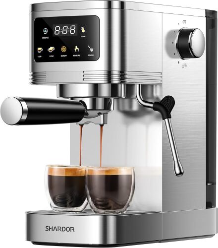 SHARDOR Espresso Machine 20 Bar, Professional espresso machine with milk frother and Touchscreen - Lot 2