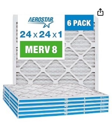 Aerostar 24x24x1 Air Filter, Pack of 6 - Lot 153