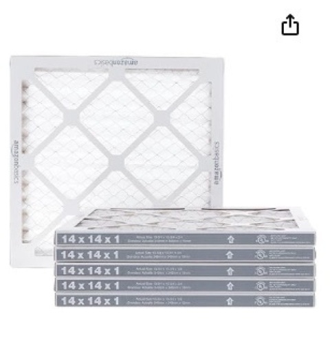 Amazon Basics 14x14x1 Air Filter; 6 Pack - Lot 156