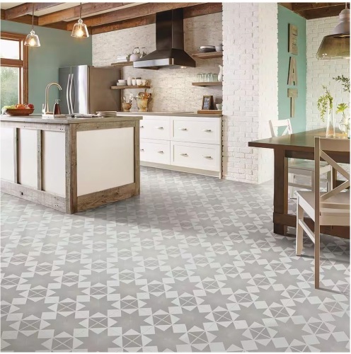 1,440 square feet, (48) Cases of Armstrong Universal Hillside Wheat 3 MIL x 12 in. W x 12 in. L Peel and Stick Water Resistant Vinyl Tile Flooring - Lot 13JF