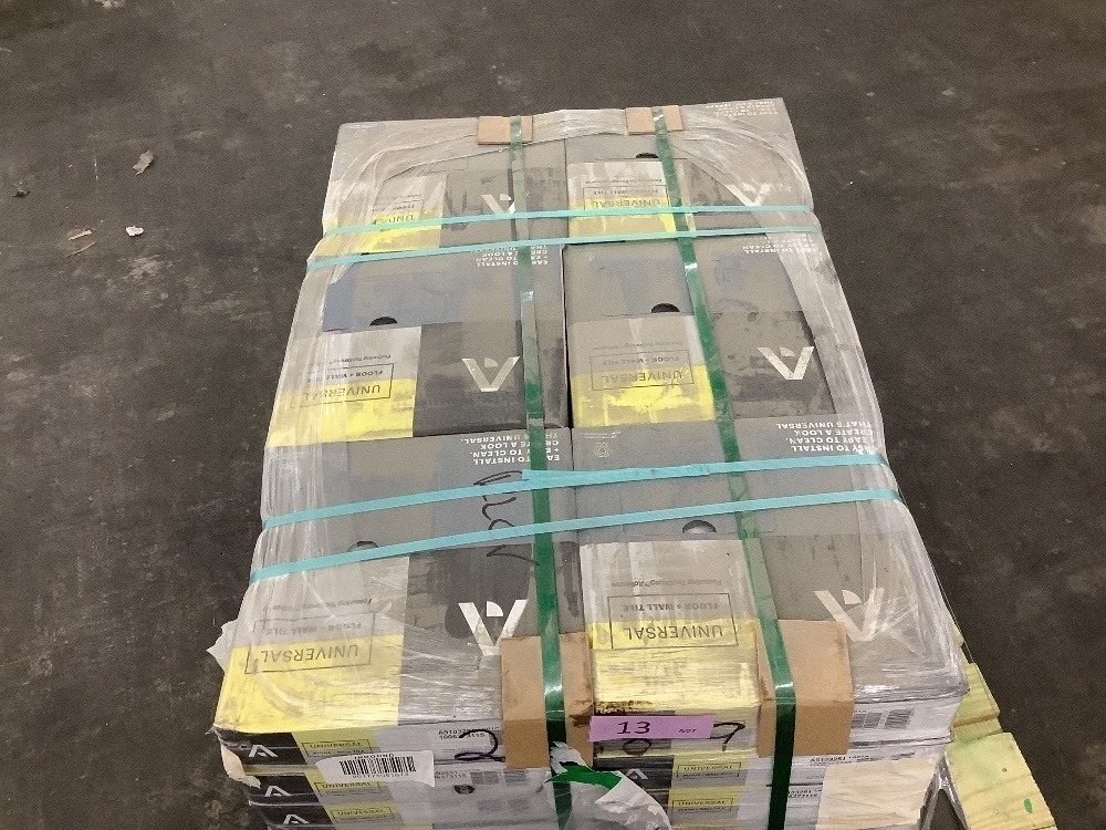 1,440 square feet, (48) Cases of Armstrong Universal Hillside Wheat 3 MIL x 12 in. W x 12 in. L Peel and Stick Water Resistant Vinyl Tile Flooring - Image 10 - Lot 13JF