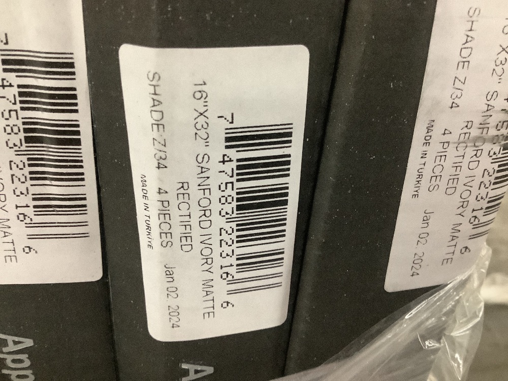 392 square feet, (28) Cases of MSI Sanford Ivory 16 in. x 32 in. Matte Porcelain Stone Look Floor and Wall Tile  - Image 5 - Lot 15JF