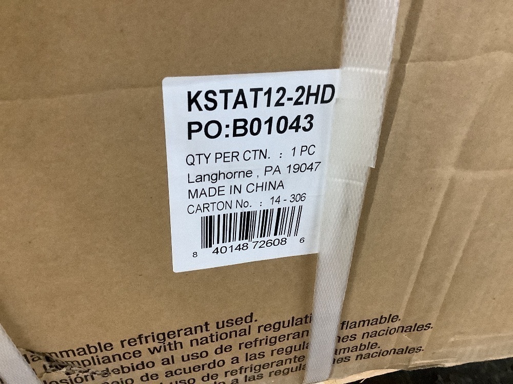 Keystone 12,000 BTU 230V Through-the-Wall Air Conditioner with 10,600 BTU Supplemental Heat Capability - Image 4 - Lot 20JF