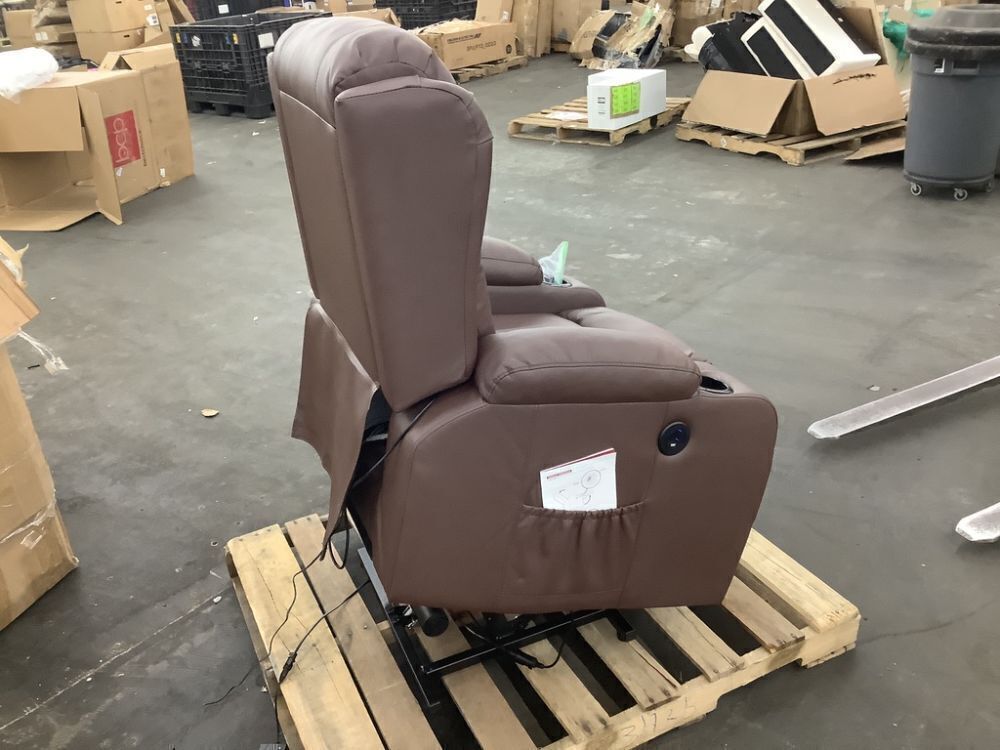 Electric Power Lift Recliner Massage Chair w/ Heat, USB Port, Cupholders - Small Blemish - Image 5 - Lot 31