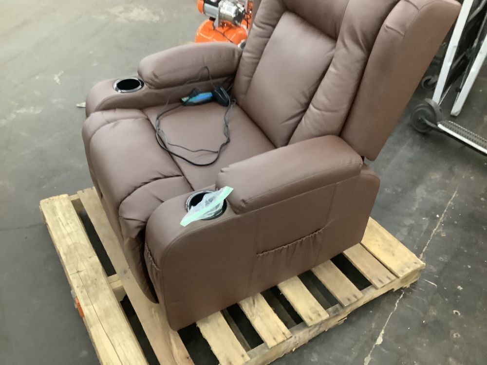 Electric Power Lift Recliner Massage Chair w/ Heat, USB Port, Cupholders - Small Blemish - Image 9 - Lot 31