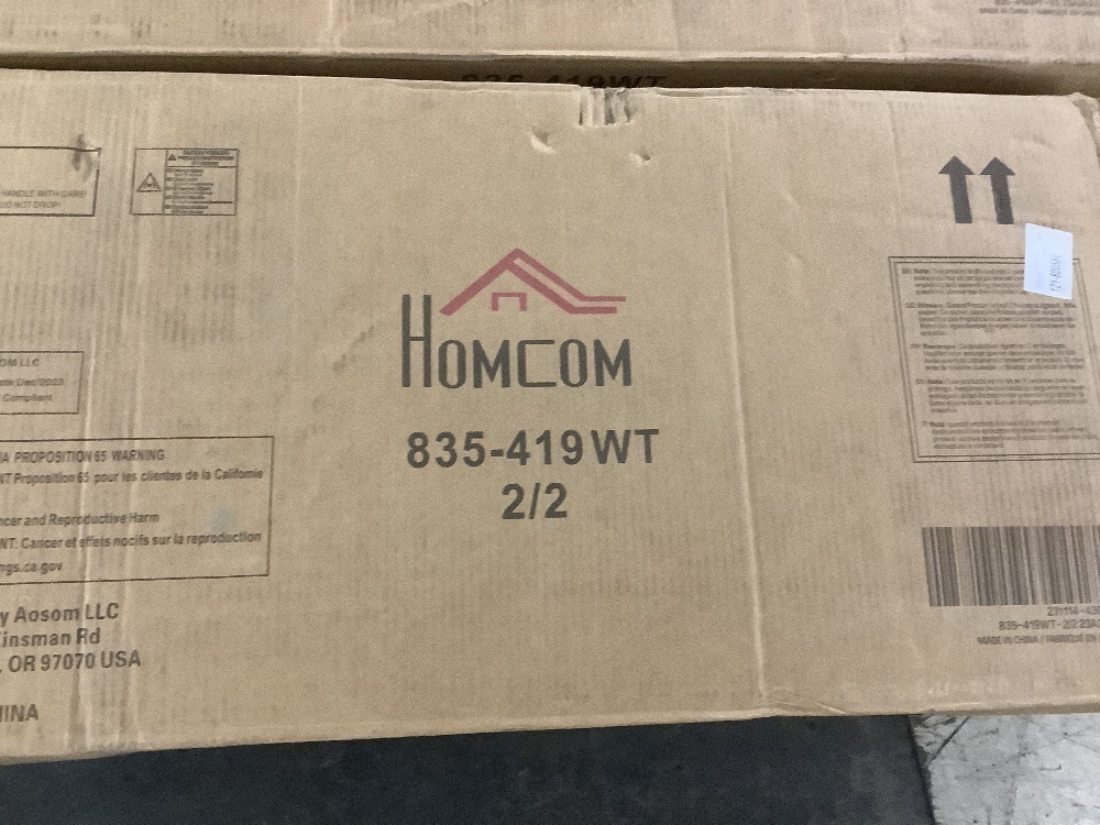HOMCOM 71 in. 1-Center Drawer White Freestanding Kitchen Pantry Cabinet with 2-Large Double Door Cabinet - Image 4 - Lot 57JF