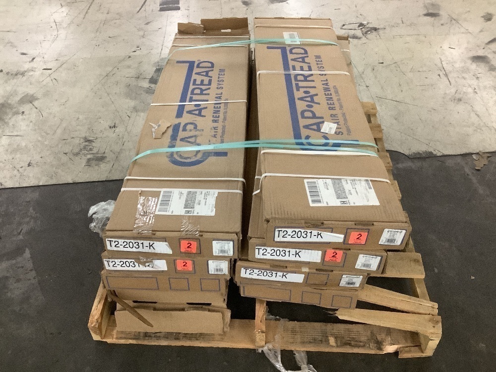 Lot of (18) Cap-A-Tread Vesinet/Ella By Ok/Bldr Pss Hck/Lxrs Pn 47in.Lx12.15in.Wx2.28in.T Laminate Stair Tread and Reversible Riser Kit - Image 2 - Lot 79JF