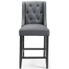 Modway Baronet 26.5 Gray Tufted Button Upholstered Fabric Counter Stool - Thumbnail 1