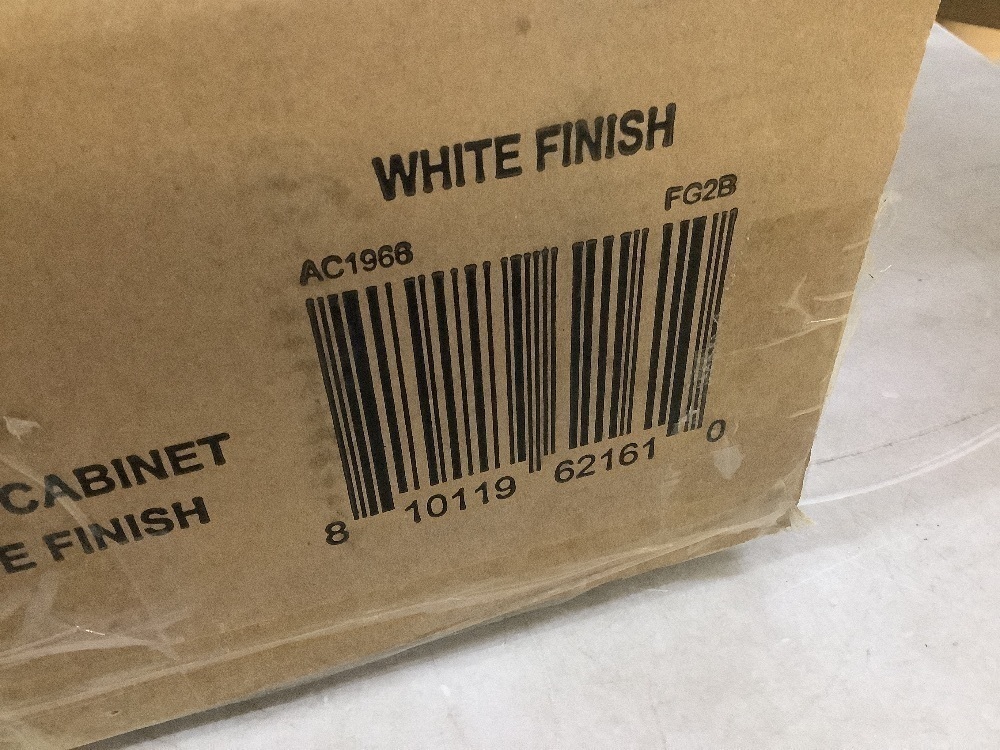 Chabot 28 in. White Rectangular Accent Storage Cabinet - Image 4 - Lot 98JF