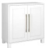Chabot 28 in. White Rectangular Accent Storage Cabinet - Thumbnail 1