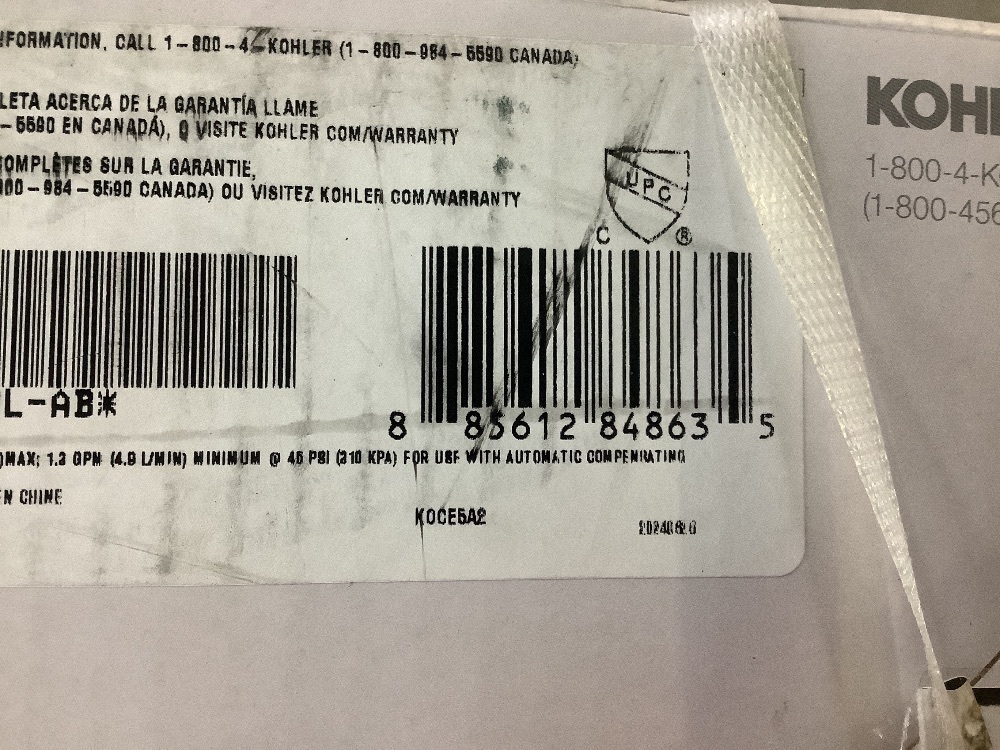 Kohler Cursiva Single-Handle 3-Spray Tub and Shower Faucet 1.75 GPM in Matte Black (Valve Included) - Image 4 - Lot 165JF