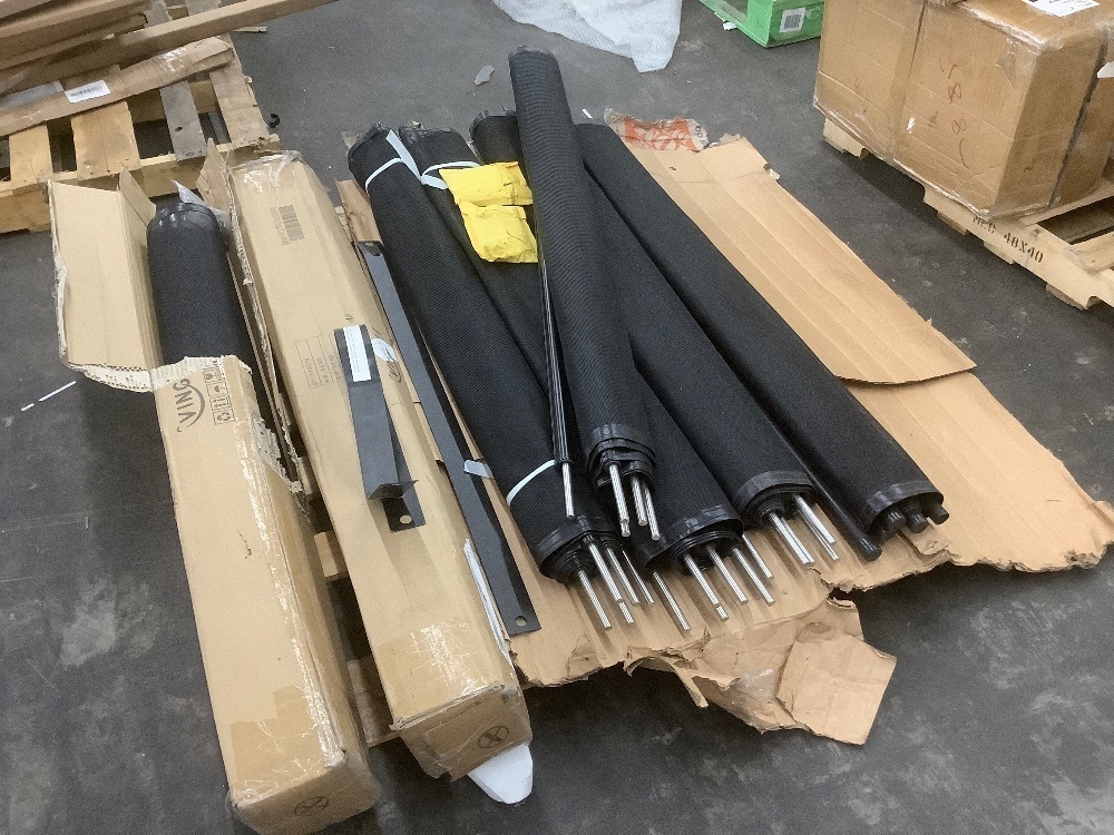Vingli Above Ground Pool Fence. Includes: (1) 4' x 60' (missing 3 bags of hardware), and (2) 5' x 12' Sections - Image 1 - Lot 180