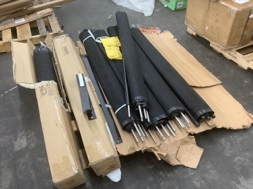Vingli Above Ground Pool Fence. Includes: (1) 4' x 60' (missing 3 bags of hardware), and (2) 5' x 12' Sections - Lot 180